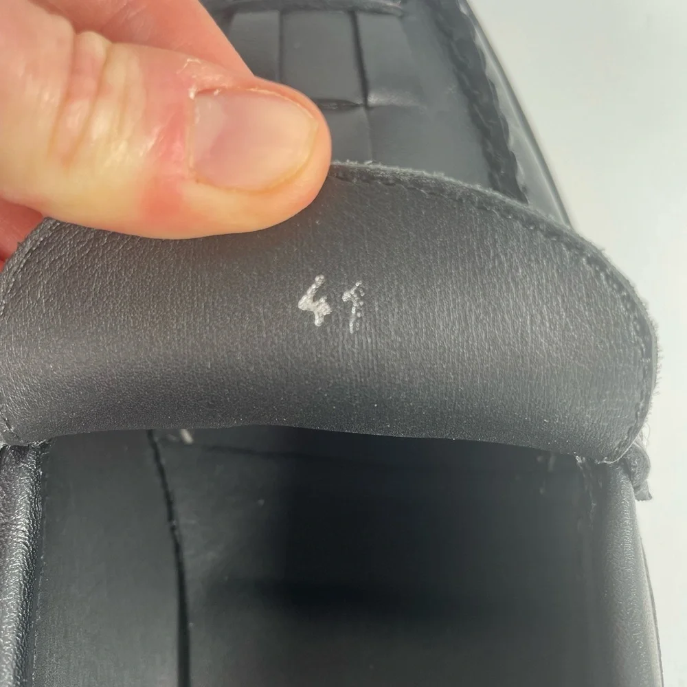 Women's Hereu Nombela Interwoven Detail Slip On Loafers Old Money Office Leather - Picture 10 of 16